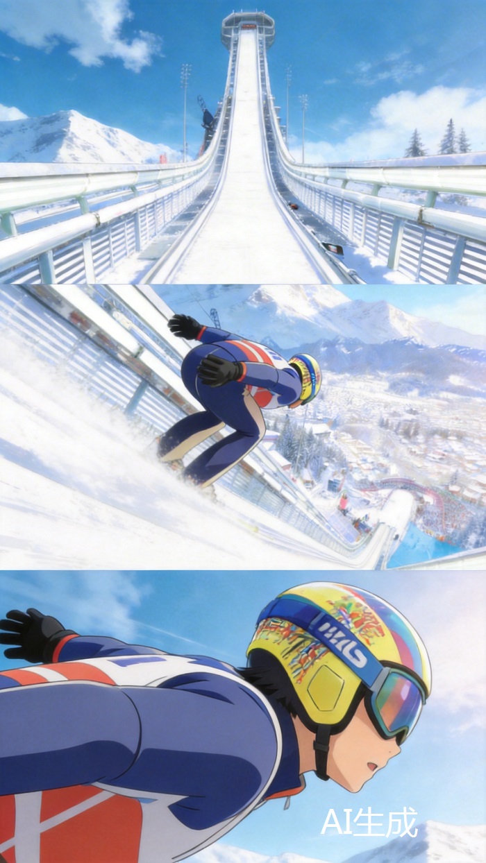 AI漫话冬奥丨跳台滑雪为什么能飞那么远 AI漫话冬奥丨跳台滑雪为什么能飞那么远